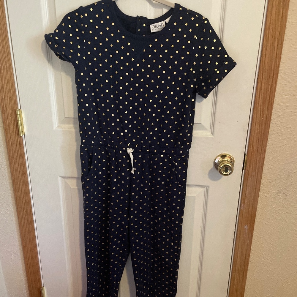 Dark blue one piece girls jumper size US L(10/12)